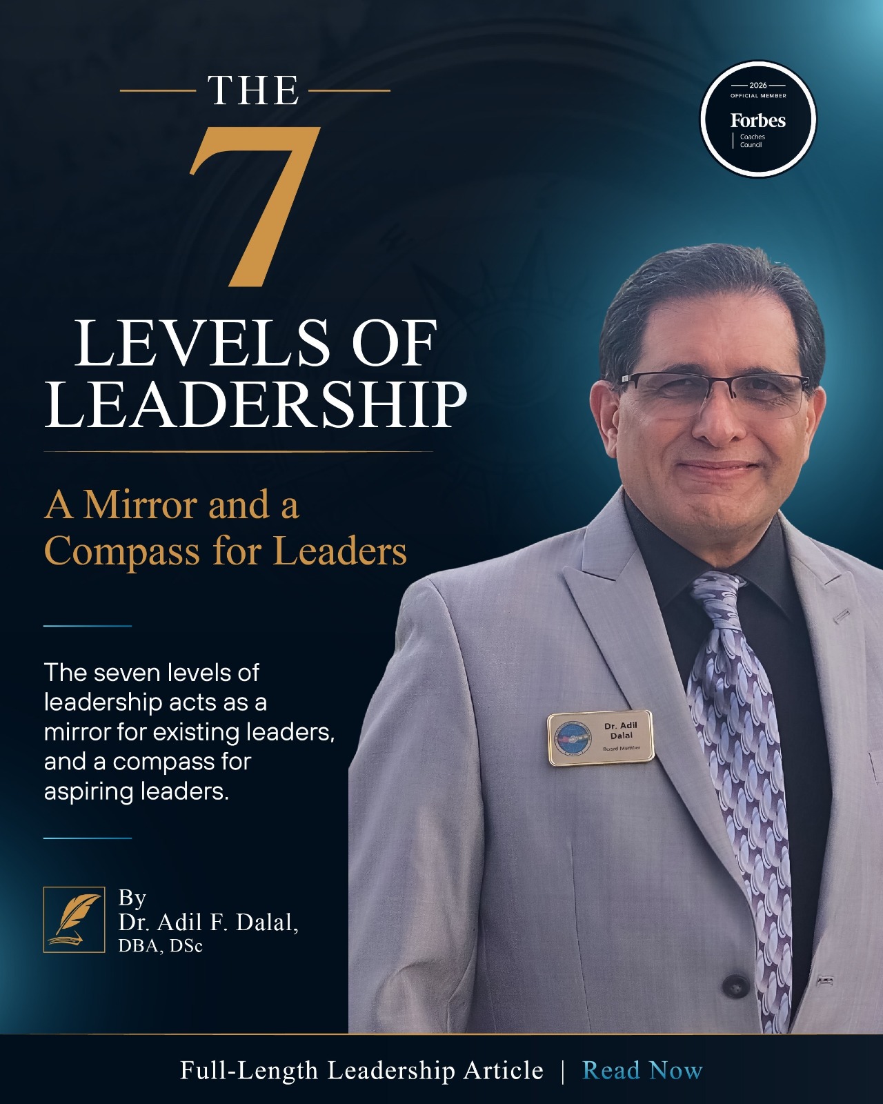 The 7 Levels of Leadership - Forbes article by Dr. Adil Dalal